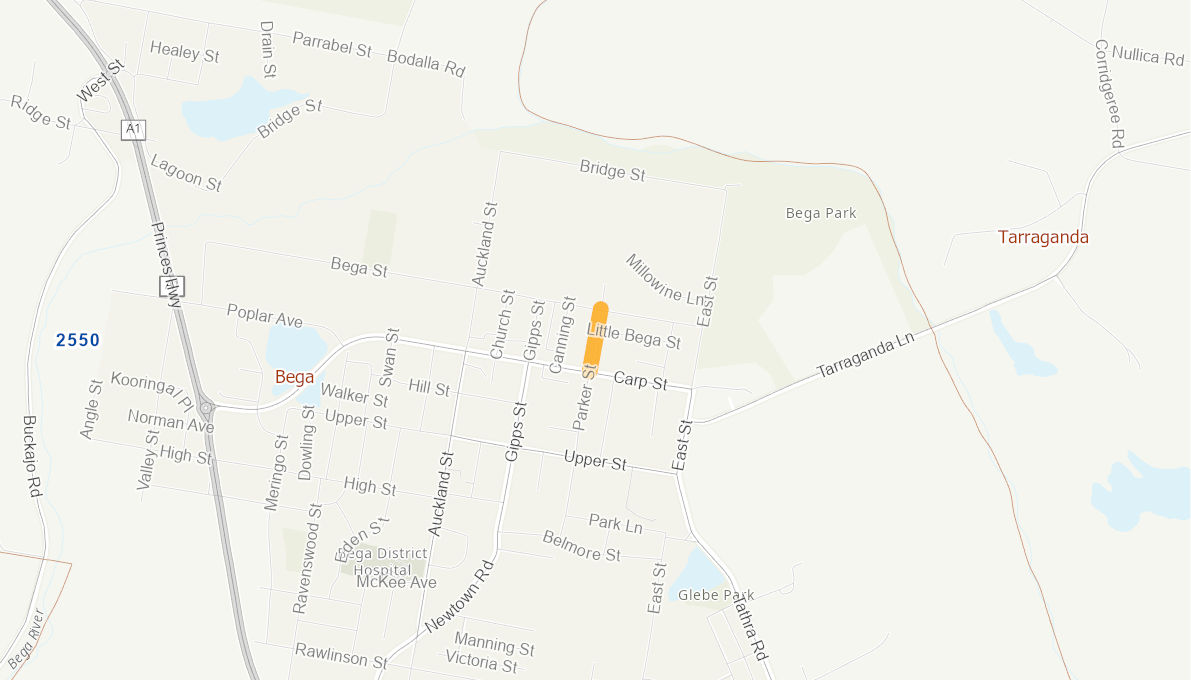 Parker Street, Bega 04839912NSWRTR Infrastructure Investment Program