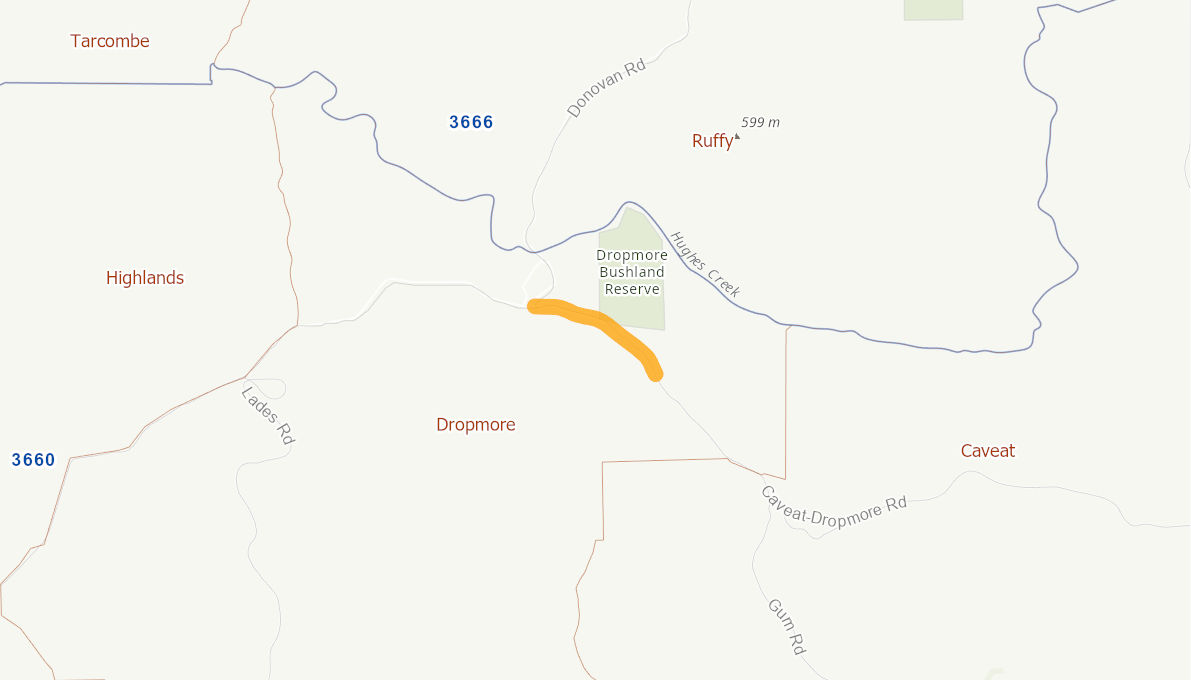 CaveatDropmore Road (Rural Road) 04969613VICRTR Infrastructure