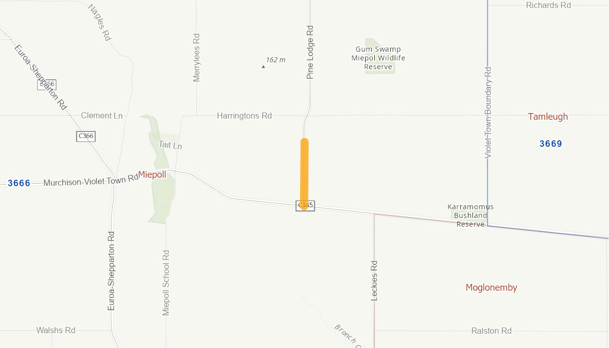 Pine Lodge Road, 05027213VICRTR Infrastructure Investment Program