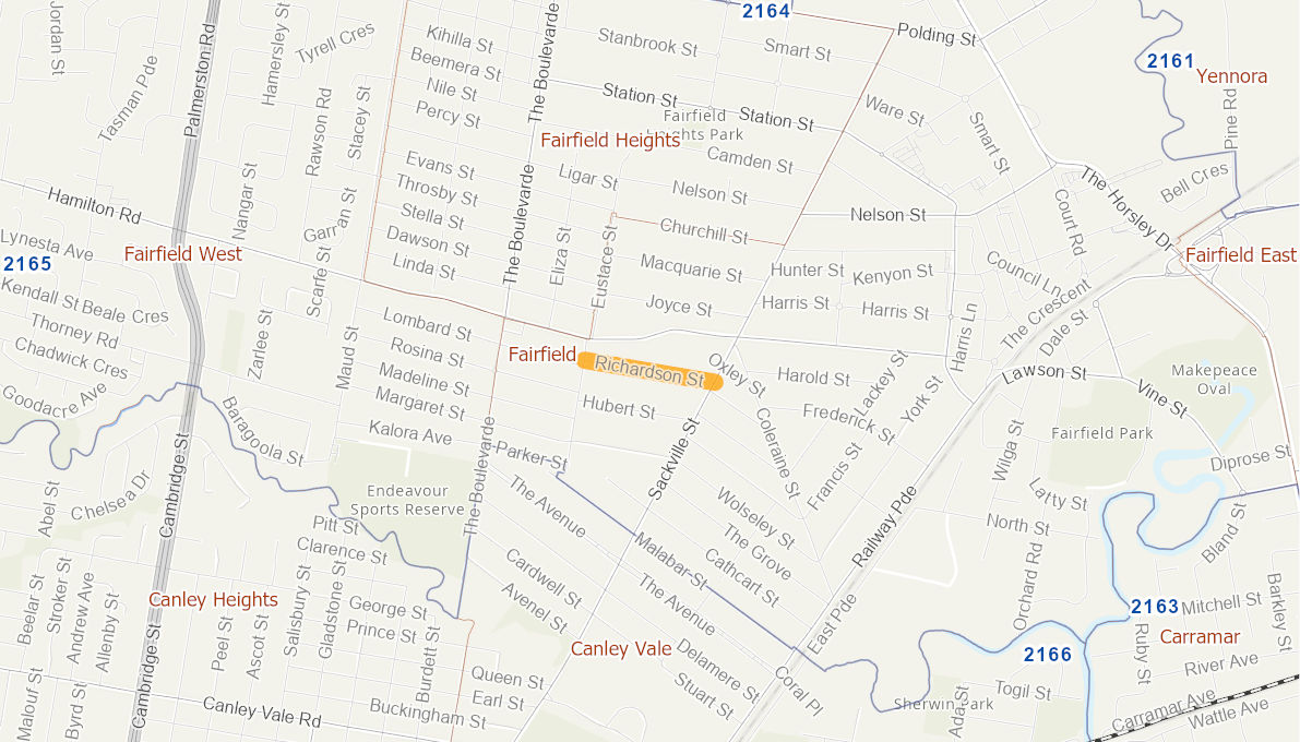 Richardson Street 05210914NSWRTR Infrastructure Investment Program