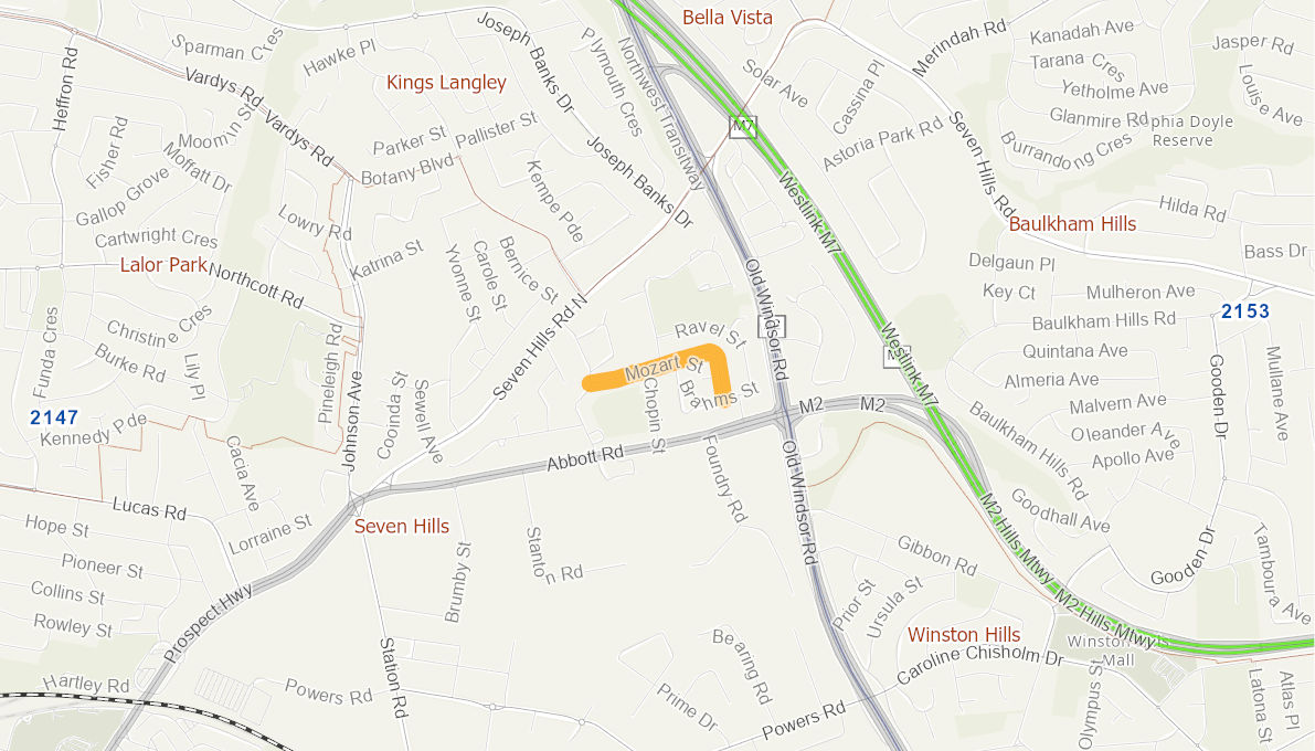 Mozart Street, Seven Hills 05367814NSWRTR Infrastructure Investment Program