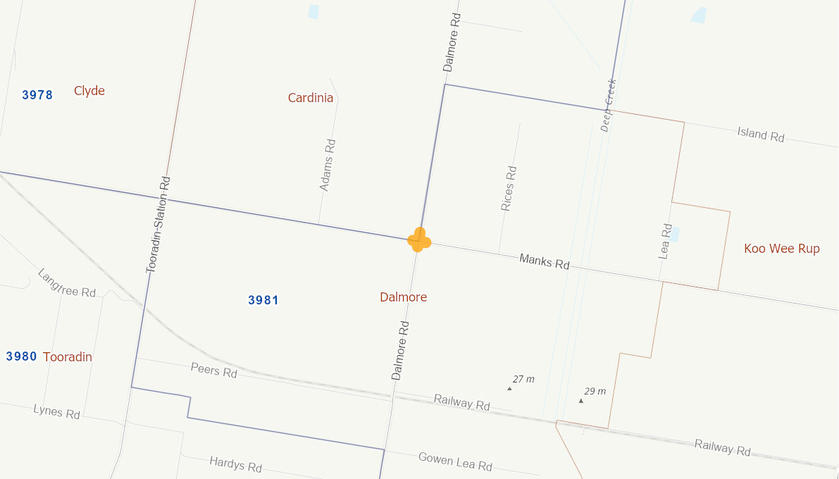 Manks Road - Dalmore Road - KOO WEE RUP - 055434-15VIC-BS ...