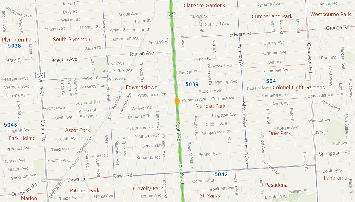 South Road Corunna Avenue MELROSE PARK 06877817SABS