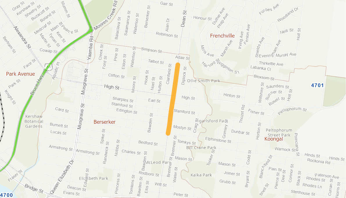 Dean Street,North Rockhampton 09291117QLDRTR Infrastructure