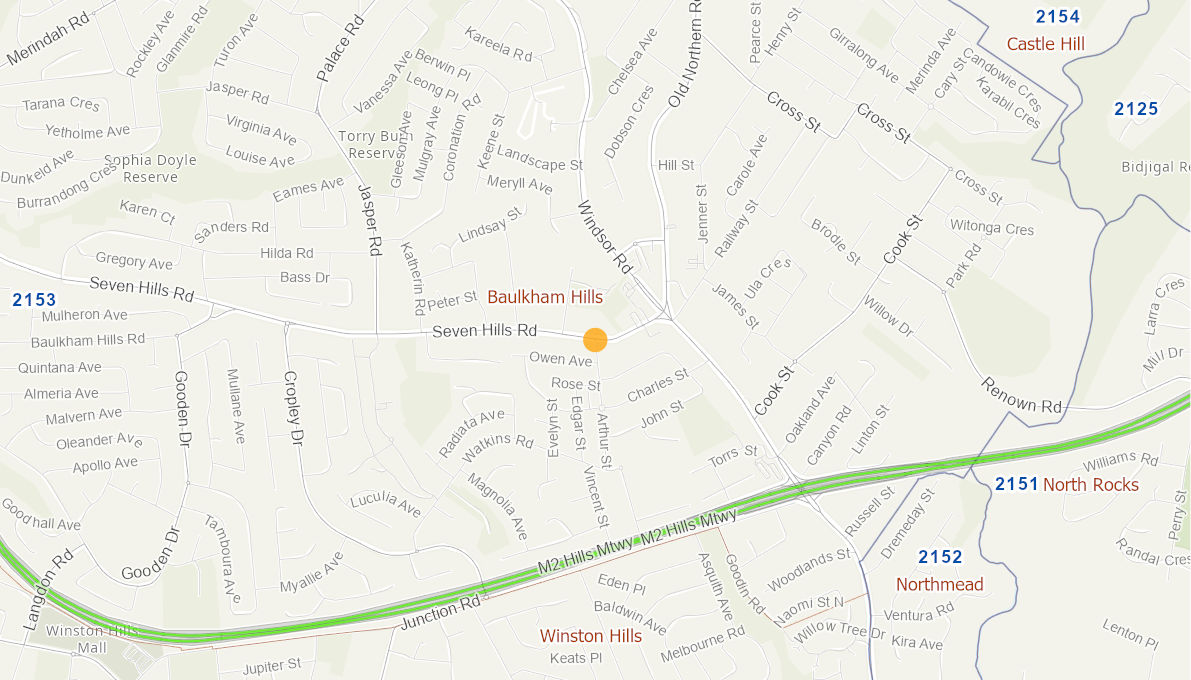 Seven Hills Road Arthur Street BAULKHAM HILLS 09661418NSWBS