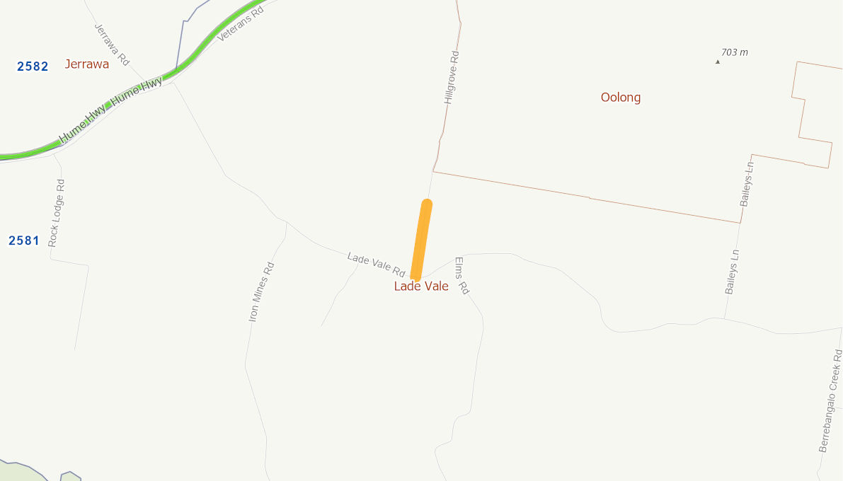 Hillgrove Road (Rural Road) 09797418NSWRTR Infrastructure