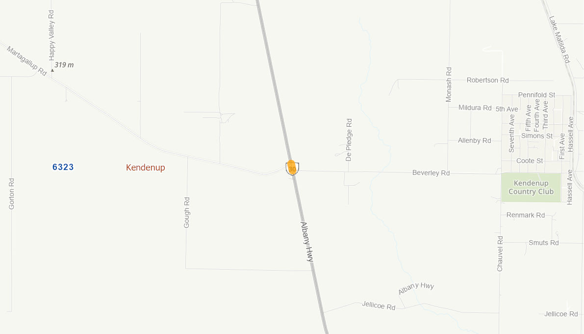 Albany Highway Martagallup Road and Beverley Road KENDENUP 100425