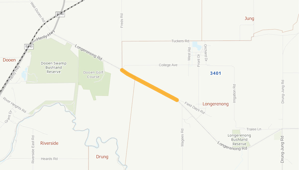 Longerenong Road, (rural road) - 102154-19VIC-RTR | Infrastructure ...