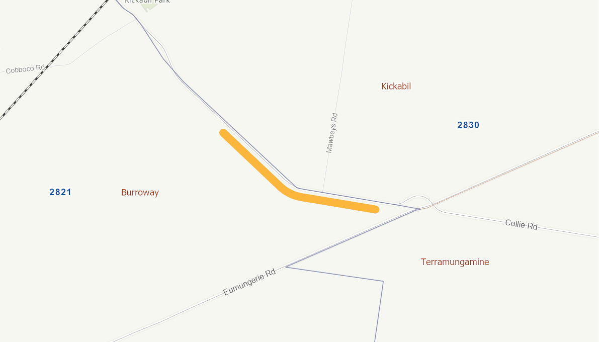 Dubbo Collie Road (Rural Road) 10293819NSWRTR Infrastructure