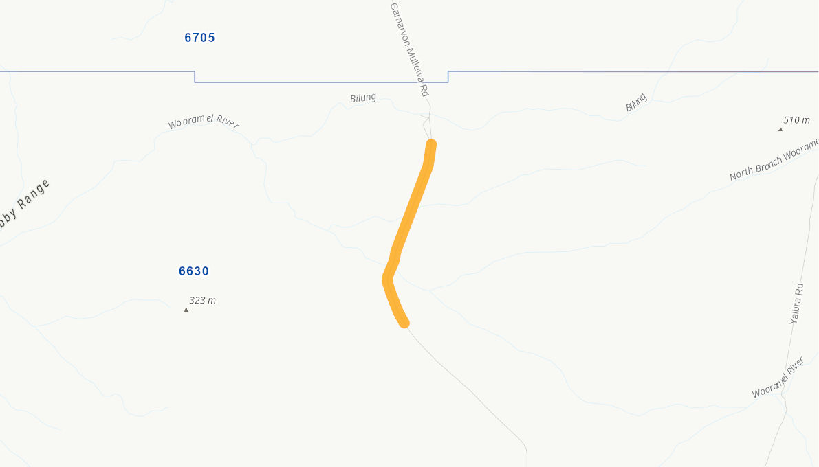 CarnarvonMullewa Road (Rural Road) 10372519WARTR Infrastructure