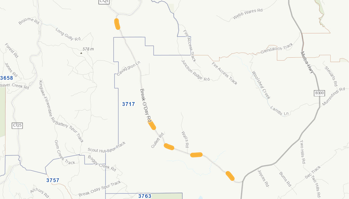 Break O'day Road (Rural Road) 10446819VICRTR Infrastructure