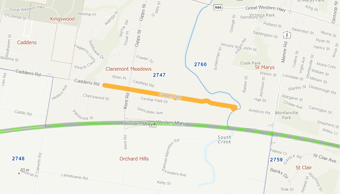 Caddens Road Upgrade, Claremont Meadows - Penrith City Council ...