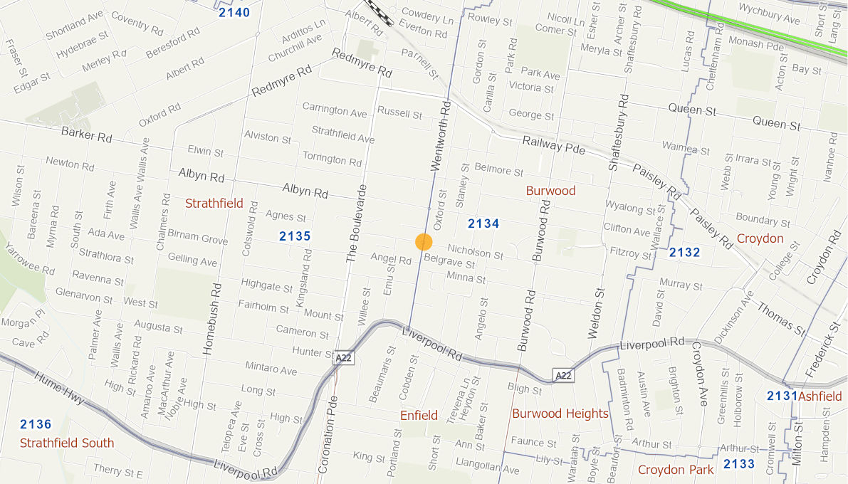 Wentworth Road Nicholson Street BURWOOD 10526220NSWBS