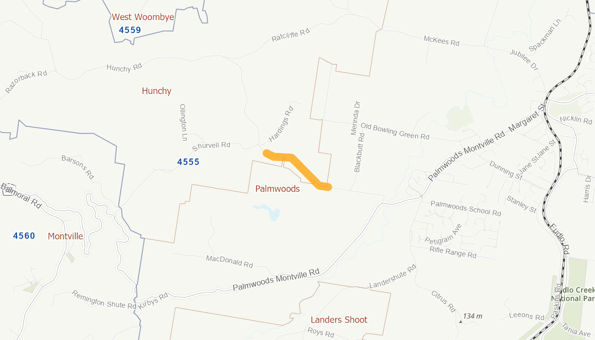 Hunchy Road Between Hardings Road and Blackbutt Road HUNCHY 10558520QLDBS