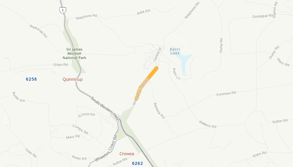 Wheatley Coast Road, Quinninup 10850820WARTR Infrastructure