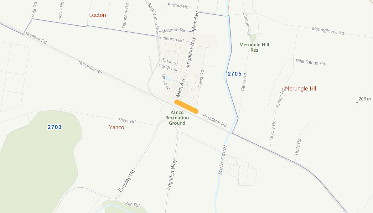 Regulator Road (Rural Road) 11032320NSWRTR Infrastructure