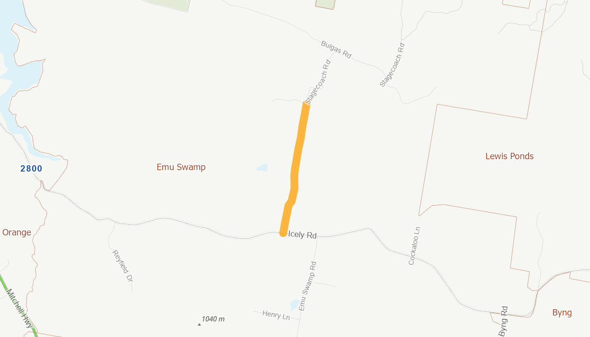 Stagecoach Road, Lewis Ponds 11065420NSWRTR Infrastructure