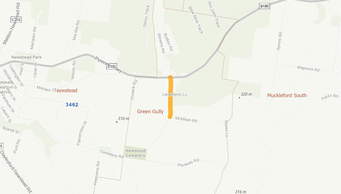 Cemetery Road, Newstead 11131520VICRTR Infrastructure Investment