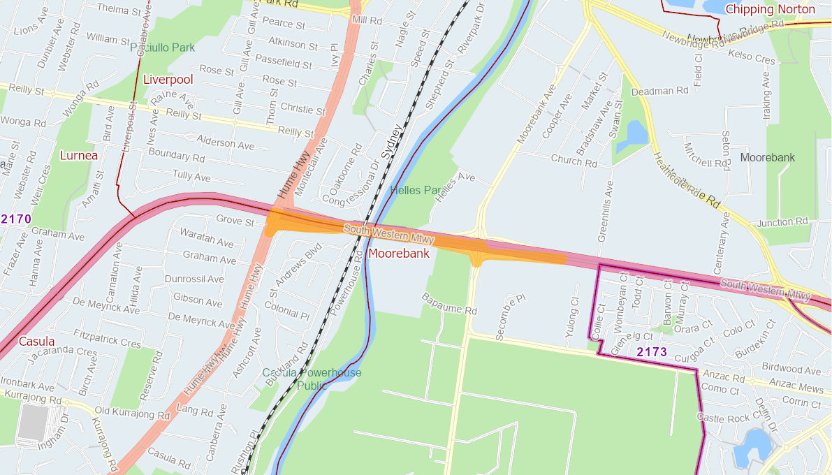 M5 Motorway - Moorebank Avenue - Hume Highway Intersection Upgrade ...