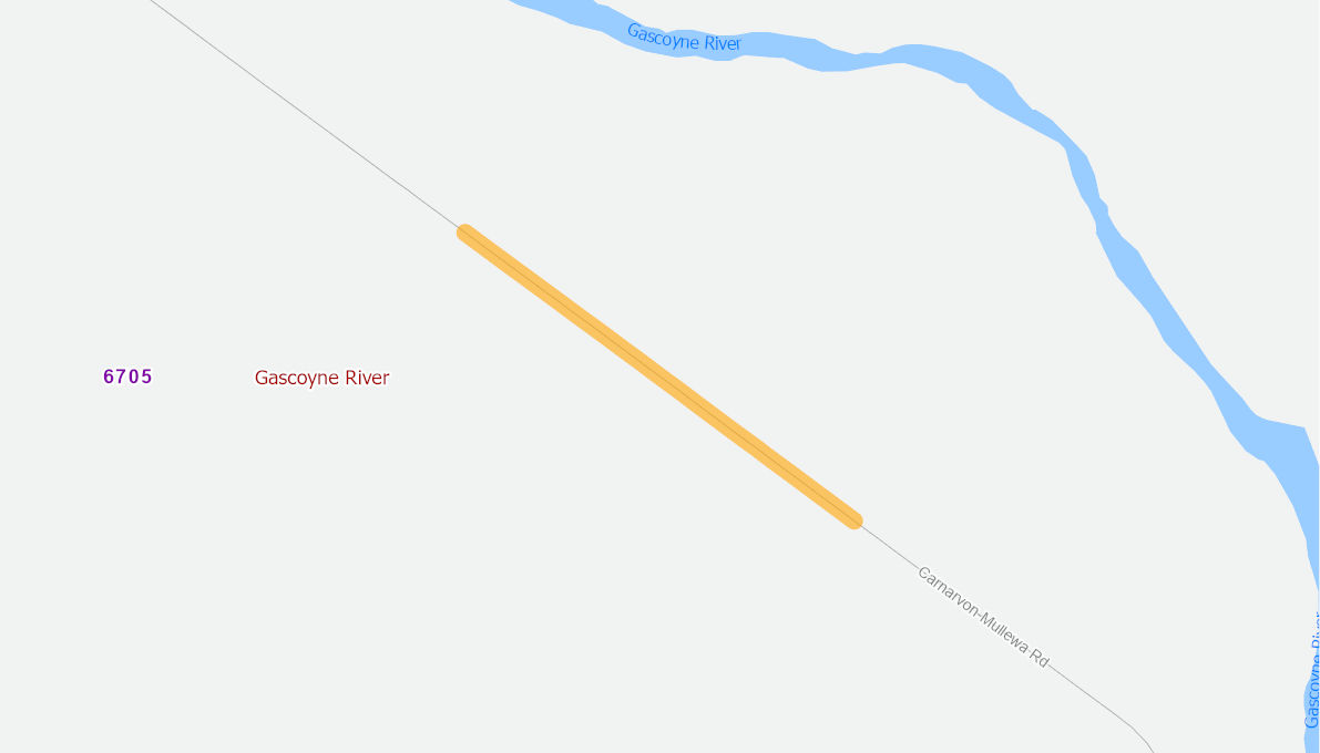 Carnarvon Mullewa Road, (rural road) 11394420WARTR Infrastructure