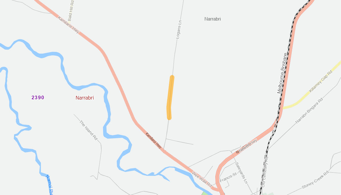 Logans Lane (Rural Road) 11709921NSWRTR Infrastructure Investment