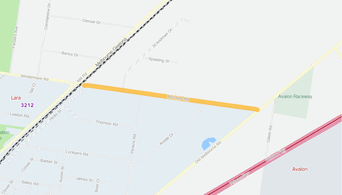 McIntyre Road, Lara 11839121VICRTR Infrastructure Investment Program