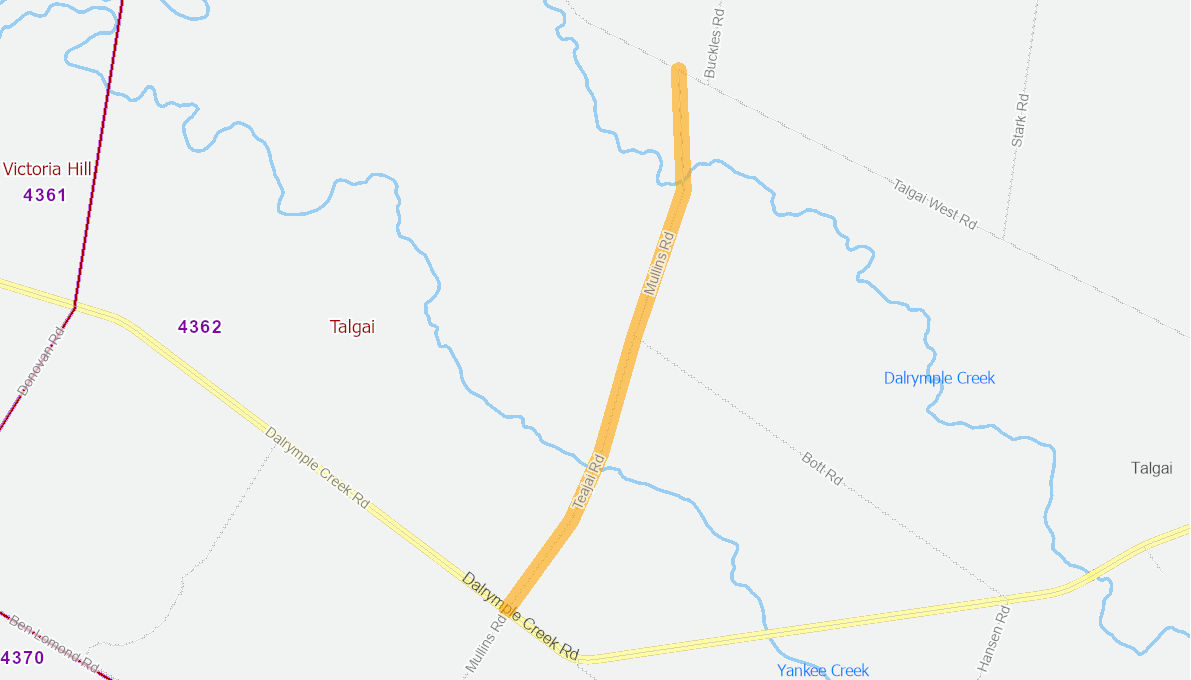 Mullins Road, Talgai - 118414-21QLD-RTR | Infrastructure Investment Program