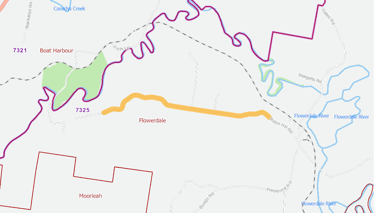 Robin Hill Road (rural road) 11894522TASRTR Infrastructure Investment Program