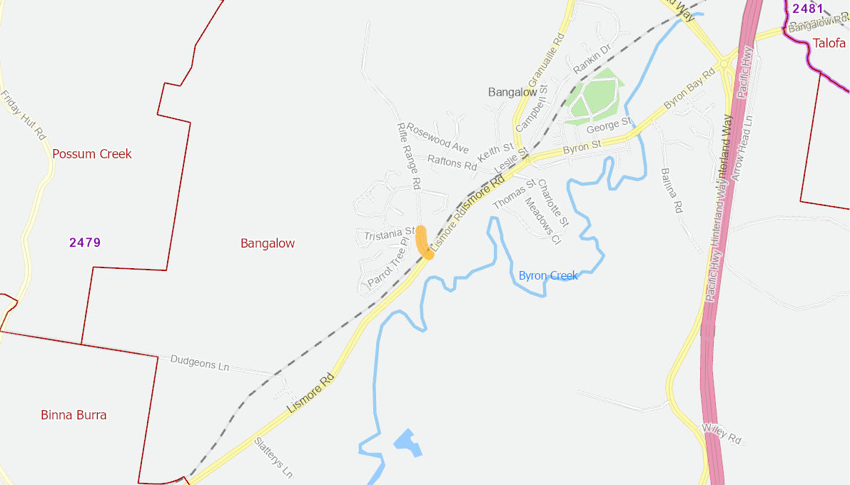 Lismore Road, Bangalow 12106022NSWRTR Infrastructure Investment