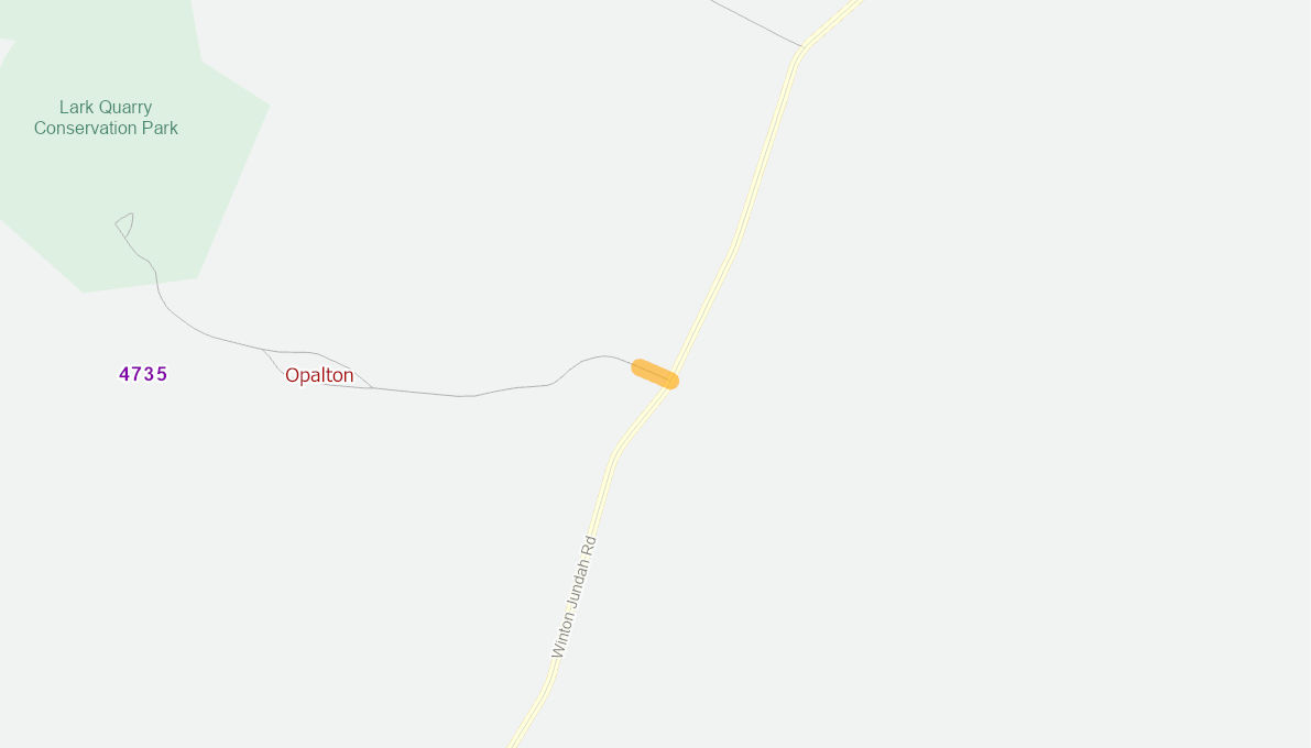 Lark Quarry Access Road Winton 12220922QLDRTR Infrastructure